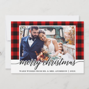 Cartes Pour Fêtes Annuelles Calligraphie moderne Mariage rouge photo
