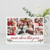 Cartes Pour Fêtes Annuelles Calligraphie Plus Cheval Cette Année 5 Photo Rouge (Debout devant)