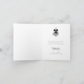 Cartes Pour Fêtes Annuelles Calligraphie romantique Joyeux Noël Photo repliée (Intérieur)