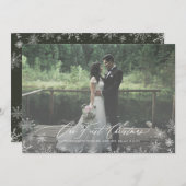 Cartes Pour Fêtes Annuelles Calligraphie Script First Christmas Newlyly (Devant / Derrière)