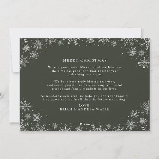 Cartes Pour Fêtes Annuelles Calligraphie Script First Christmas Newlyly (Dos)