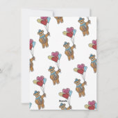 Cartes Pour Fêtes Annuelles Camarade ourson à l'aquarelle pour la Saint-Valent (Dos)