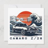 Cartes Pour Fêtes Annuelles Camaro Z28 1967 (Devant)