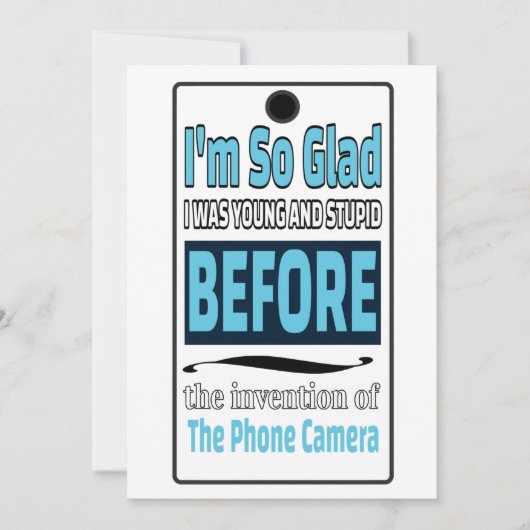 Cartes Pour Fêtes Annuelles Caméra téléphonique (Devant)