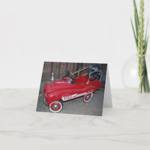 Cartes Pour Fêtes Annuelles Camion de pompiers de Noël jouet pour enfants
