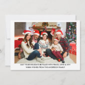 Cartes Pour Fêtes Annuelles Camion de script de la brosse rouge Premier Noël A (Dos)