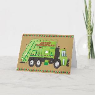 Cartes Pour Fêtes Annuelles Camion d'évacuation