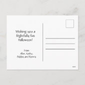 Cartes Pour Fêtes Annuelles Camion Monster avec un Citrouille amusant mignon H (Dos)