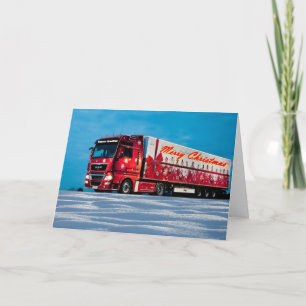 Cartes Pour Fêtes Annuelles Camion plein de présentoirs
