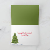 Cartes Pour Fêtes Annuelles Camion rouge de Noël avec arbre (Intérieur)