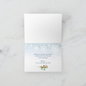 Cartes Pour Fêtes Annuelles Camion rouge rétro 4 PHOTO Noël Salutation pliée (Intérieur)