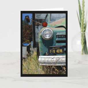 Cartes Pour Fêtes Annuelles Camion Valentine Love Forever