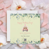 Cartes Pour Fêtes Annuelles Camionnette Fleurie Rose pour la Fête des Mères Ap