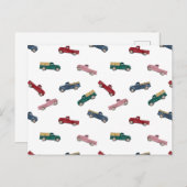 Cartes Pour Fêtes Annuelles Camions de ramassage Véhicules mignons Transport d (Devant / Derrière)