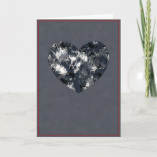 Cartes Pour Fêtes Annuelles Camo bleu numérique militaire des États-Unis Saint