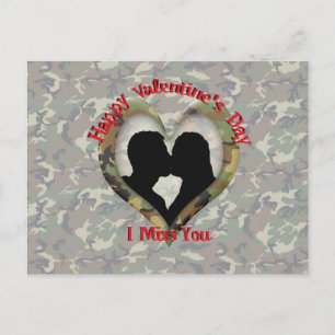 Cartes Pour Fêtes Annuelles Camouflage Heart