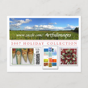 Cartes Pour Fêtes Annuelles Campagne de collection de 2007 vacances