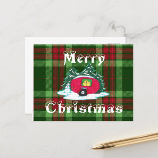 Cartes Pour Fêtes Annuelles Campeur de Noël