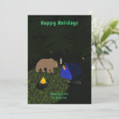 Cartes Pour Fêtes Annuelles Camping (Debout devant)