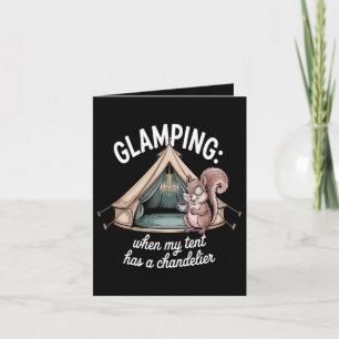 Cartes Pour Fêtes Annuelles Camping de luxe quand ma tente a un lustre