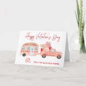 Cartes Pour Fêtes Annuelles Camping en camping-car Bonne Saint-Valentin (Devant)