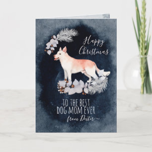 Cartes Pour Fêtes Annuelles Canaan Chien customisé maman Noël