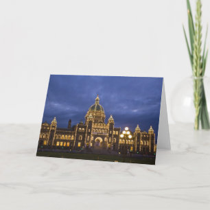 Cartes Pour Fêtes Annuelles CANADA, Colombie-Britannique, Victoria. Soirée,