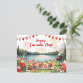 Cartes Pour Fêtes Annuelles Canada Day (Debout devant)