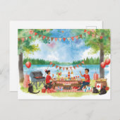 Cartes Pour Fêtes Annuelles Canada Day (Devant / Derrière)