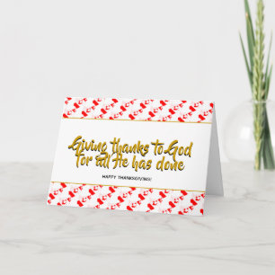 Cartes Pour Fêtes Annuelles CANADA Stylé ACTION DE GRÂCE