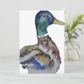 Cartes Pour Fêtes Annuelles Canard coloré (Debout devant)