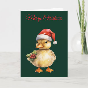 Cartes Pour Fêtes Annuelles Canard de Noël