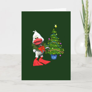 Cartes Pour Fêtes Annuelles Canard de Noël