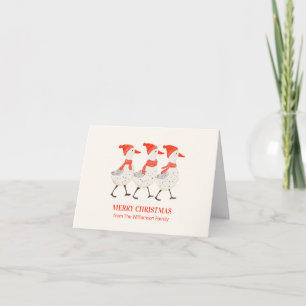 Cartes Pour Fêtes Annuelles Canards de Noël Fantaisistes Personnalisés Non-Pho
