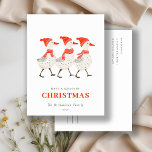 Cartes Pour Fêtes Annuelles Canards de Noël mignons drôles rouges couinant<br><div class="desc">Si vous avez besoin d'une personnalisation supplémentaire,  n'hésitez pas à m'envoyer un message à yellowfebstudio@gmail.com.</div>