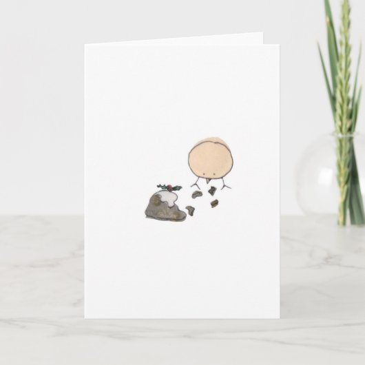 Cartes Pour Fêtes Annuelles Canari et le pudding de Noël (Devant)