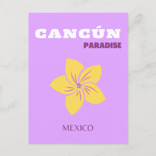 Cartes Pour Fêtes Annuelles Cancun, Mexique, Art Tropical, Preppy, Art Voyage