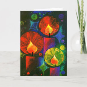 Cartes Pour Fêtes Annuelles Candles de Bright and Glowing