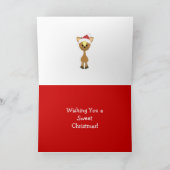 Cartes Pour Fêtes Annuelles Candy-Cane Wayne Deer (Intérieur)