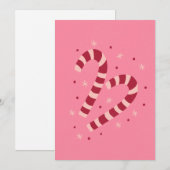 Cartes Pour Fêtes Annuelles Candy canes Christmas (Devant / Derrière)