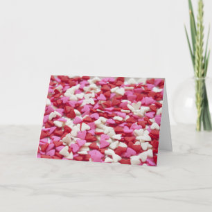 Cartes Pour Fêtes Annuelles Candy Hearts Valentine Card