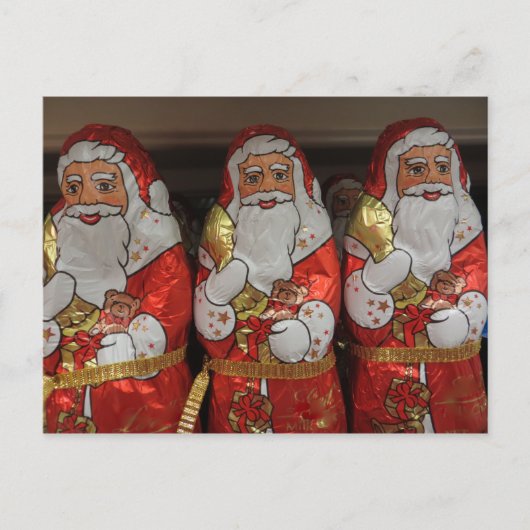 Cartes Pour Fêtes Annuelles Candy Père Noël Trio (Devant)