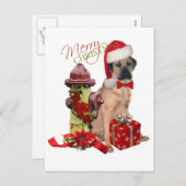 Cartes Pour Fêtes Annuelles Cane Corso Merry (Devant / Derrière)