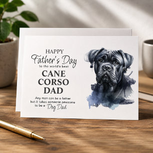 Cartes Pour Fêtes Annuelles Cane Corso Papa Chien Élégant Fête des Pères
