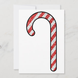 Cartes Pour Fêtes Annuelles Canne à sucre pailletée