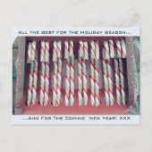 Cartes Pour Fêtes Annuelles Canneberges festives de vacances de Noël au poivre (Devant)