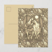 CARTES POUR FÊTES ANNUELLES CANOODLES DE POINTE ROOTTES, PÂTISSERIES DE POULET (Devant / Derrière)