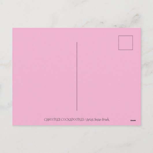 CARTES POUR FÊTES ANNUELLES CANOODLES DE POINTE ROOTTES, PÂTISSERIES DE POULET (Dos)