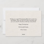 Cartes Pour Fêtes Annuelles Canva Citrouilles d'automne et feuilles Joyeux Tha (Dos)