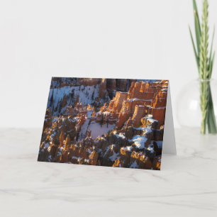 Cartes Pour Fêtes Annuelles Canyon de Bryce, Utah en hiver